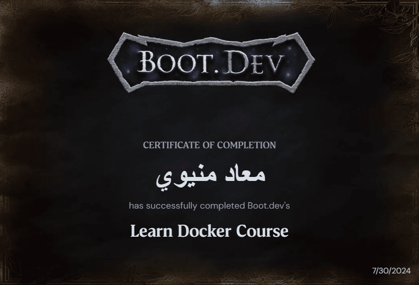 Learn Docker Course